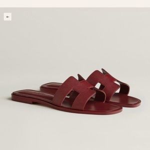 Hermes Oran rouge size 6